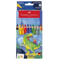 Faber-Castell (Schule) 8+2 Buntstifte »Jumbo Grip Dino«