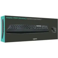 Logitech Tastatur/Maus set USB,wireless,1000dpi MK850 sw
