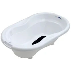 Rotho Babydesign Babybadewanne Babybadewanne mit Antirutschmatte in der Innenseiten weiß