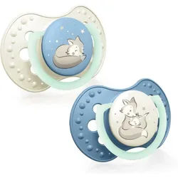 LOVI NIGHT&DAY Boy Schnuller 6-18 m 2 St.