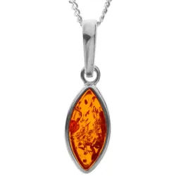 OSTSEE-SCHMUCK Kette mit Anhänger Ostsee-Schmuck Kette mit Anhänger Tadira (2-tlg) silberfarben 42 cm