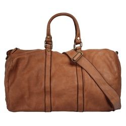 forty° Reisetasche, echt Leder, Made in Italy braun