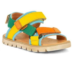 froddo® Sandale Trekking Schuh, Klettschuh mit Klettverschluss blau|gelb 33 EU