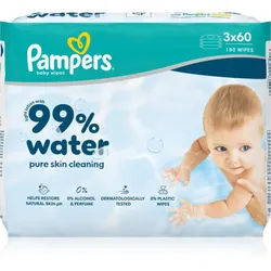 Pampers 99% Water Baby Wipes feuchte Feuchttücher für Kinder 3x60 St.