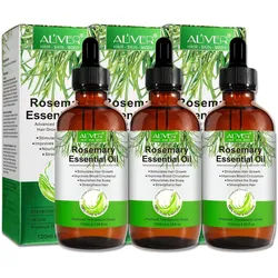 Aliver Haaröl Rosmarinöl für Haarwachstum Haarkur 3x120 ml Unisex
