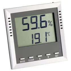 TFA Dostmann Hygrometer TFA Dostmann Klima Guard Thermo-/Hygrometer Silber 30.5010