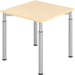 MC, Schreibtisch, MyTable Y Schreibtisch mit Gestell Silber (800 x 800 x 680 mm)