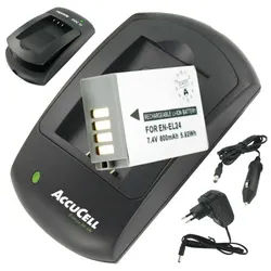 Akku und Ladegerät passend für EN-EL24 Akku für Nikon 1 J5 Sparpreis