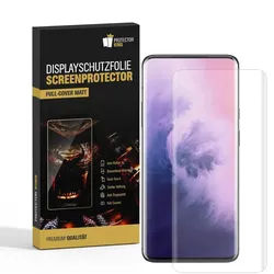4x Displayfolie für OnePlus 7 Pro FULL COVER Displayschutzfolie ANTI-REFLEX MATT