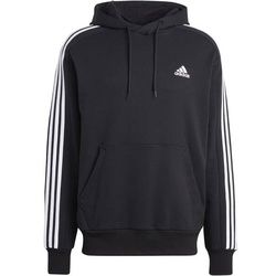 ADIDAS Herren 3-Streifen Hoodie, BLACK/WHITE, XXL