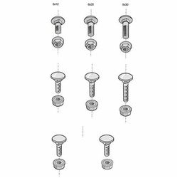 Cablofil Schraubenset BTRCC 6x12 DC SET