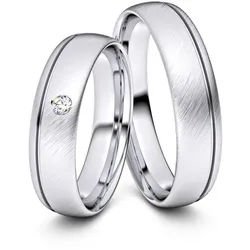 Trauringe Singen 585er Weiflgold - 4498
