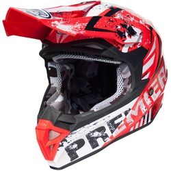 Premier Exige ZX2 Motocross Helm, weiss-rot, Größe S