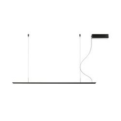 LED-Hängeleuchte Lineal, schwarz, Länge 158 cm