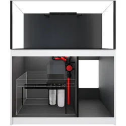 Red Sea REEFER 425 Deluxe (G2 - Modelljahr 2022) 2 x ReefLed 90 Meerwasseraquarium mit Unterschrank weiß