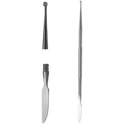 Excellent Solingen Allzweckmesser Sonde und Nagelfalzmesser silberfarben