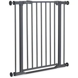 Hauck Treppenschutzgitter , Dunkelgrau , Metall, Kunststoff , 75 - 80x77x4 cm , Verlängerung erhältlich , Babysicherheit, Treppenschutzgitter