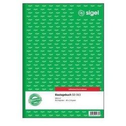 Sigel Formularblock Bautagebuch DIN A4 3 x 40 Bl. DIN A4 3 x 40 Bl.