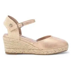 Refresh für Damen. 17285904-NUDE Espadrilles 172859 nackt (36), 5 bis 8 cm, Schnalle, Lässig