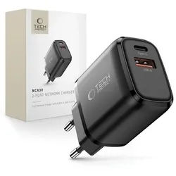 NCA30 PD 30W / QC3.0 USB-A / USB-C- wall charger black