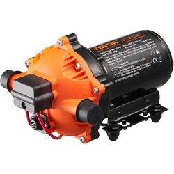 VEVOR 12V Membranpumpe 5GPM 18,93L/min 5-Kammer Wasserpumpe Druckschalter 216W
