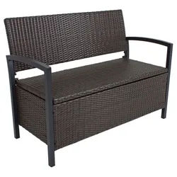 Gartentrends Gartenbank Ferrara, in grauer. Abmessungen (LxBxH) 58x117x86 cm grau