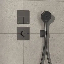 hansgrohe ShowerSelect Comfort E Thermostat 15574340 UP, für 1 Verbraucher, brushed black chrome