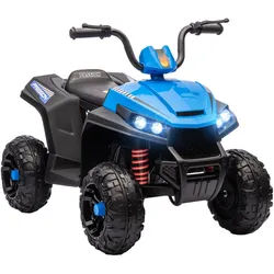 Aiyaplay Elektro Quad für Kinder 12V Kinderquad mit 4-Rad-Federung, MP3-Musikplayer , Blau , Metall , 55.5x62x85 cm , unisex , Freizeit & Co, Gartenspielzeug, Kinder-Elektrofahrzeuge