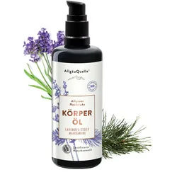 Allgäuquelle Bio K√∂rper√∂l Bodylotion Allgäuer Nachtruhe Lavendel, Zeder, Mandarine 100 ml