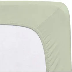 Florella Spannleintuch , Hellgrün , Textil , 180-200x200-220 cm , Oeko-Tex® Standard 100, Oeko-Tex® Made IN Green , Rundumgummi, bügelfrei, für Wasserbetten geeignet, rutschfest auf der Matratze, Spezialgummi für unermüdliche Elastizität, weich und anschmiegsam, formstabil und langlebig, perfekter Sitz, spielend leicht zu überziehen, besonders dehnbar, absolut faltenfreier Sitz, allerhöchster Komfort, geeignet für Boxspringbetten , Heimtextilien, Bettwäsche & Leintücher, Leintücher, Spannleintücher