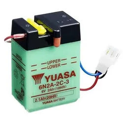 YUASA 6N2A-2C-3 Batterie ohne Säurepack, Größe 70 mm