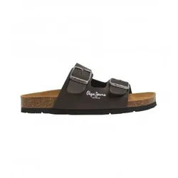 Pepe Jeans für Damen. PBS90054 Sandalen Double Kansas braun (32), Wohnung, Keine, Lässig, PVC