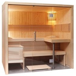 Sentiotec Sauna Sentiotec Panorama Small Elementsauna aus Fichte Saunakabine ca.