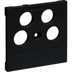 Legrand 765357 SEANO Abdeckung TV-R-SAT-SAT für Fremdfabrikate von Axing, Triax, Wisi, Hirschmann und Astro, schwarz lackiert