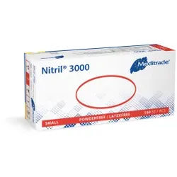 Meditrade Nitril® 3000 Untersuchungshandschuh, Puderfreier und unsteriler Nitrilhandschuh, 1 Packung = 100 Stück, Größe S