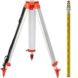 VEVOR Lasermessgeräte 5M Länge Staff & 1,65 m Aluminium Stativ Tripod Rotationslaser