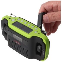 Solar-Dynamo-Koffer-Radio mit LED-Taschenlampe, keine Batterien erforderlich