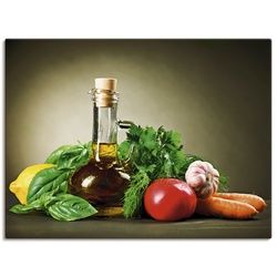 Artland Wandbild »Gesundes Gemüse und Gewürze«, Lebensmittel, (1 St.), als Alubild, Leinwandbild, Wandaufkleber oder Poster in versch. Größen Artland grün