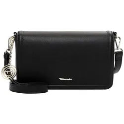 Umhängetasche TAMARIS "Umhängetasche TAS Kim", Mädchen, Gr. B/H/T: 24cm x 14cm x 4,5cm 0, schwarz (schwarz 100), Polyurethan, Taschen Umhängetasche