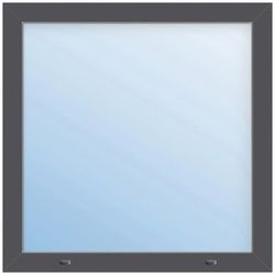 Meeth Fenster »77/3 MD«, Gesamtbreite x Gesamthöhe: 100 x 75 cm, Glassstärke: 33 mm, weiß/titan - schwarz