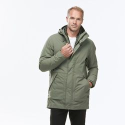 3-in-1-Jacke Herren bis -10 °C wasserdicht - Travel 900 Compact khaki, braun|grün, M