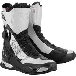 Alpinestars SP-X Boa Motorrad Stiefel, schwarz-silber, Größe 45