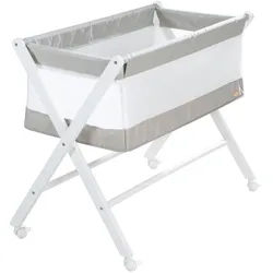 Roba Beistellbett 85 x 45 cm , Weiß , Holzwerkstoff , 45x85 cm , Babymöbel & Kindermöbel, Babyzimmer, Babybetten, Beistellbetten