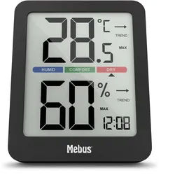 Mebus Digitales Thermo-/ Hygrometer - schwarz