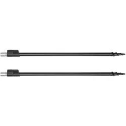 MIKADO Total Fishing Bankstick 2er SET Bankstick - Rutenhalter - Schraubspitze mit Klemme 50-90cm, (Normgewinde, Aluminium, Schraubspitze)