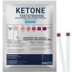 Bmut Ketone Teststreifen für Urin bei ketogener Diät 100 St