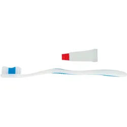 HYGOSTAR 500x Zahnpflege-Set Weiss 14,5 cm lang Zahnbürste Zahncreme Einwegzahnbürste