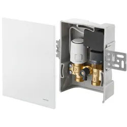 Oventrop Unibox Temperaturregler 1022738 R-Tronic weiß, für Raum- und Rücklauf