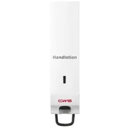 CWS Frontblende für CWS Handlotionspender, Panelvariante für CWS Paradise Handlotion Slim Handlotionspender, Farbe: weiß, mit Aufdruck "Lotion"