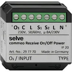 SELVE commeo Receive On/Off Power 297770 (SELVE commeo Sensorik: SELVE commeo Reciever On/Off Power)